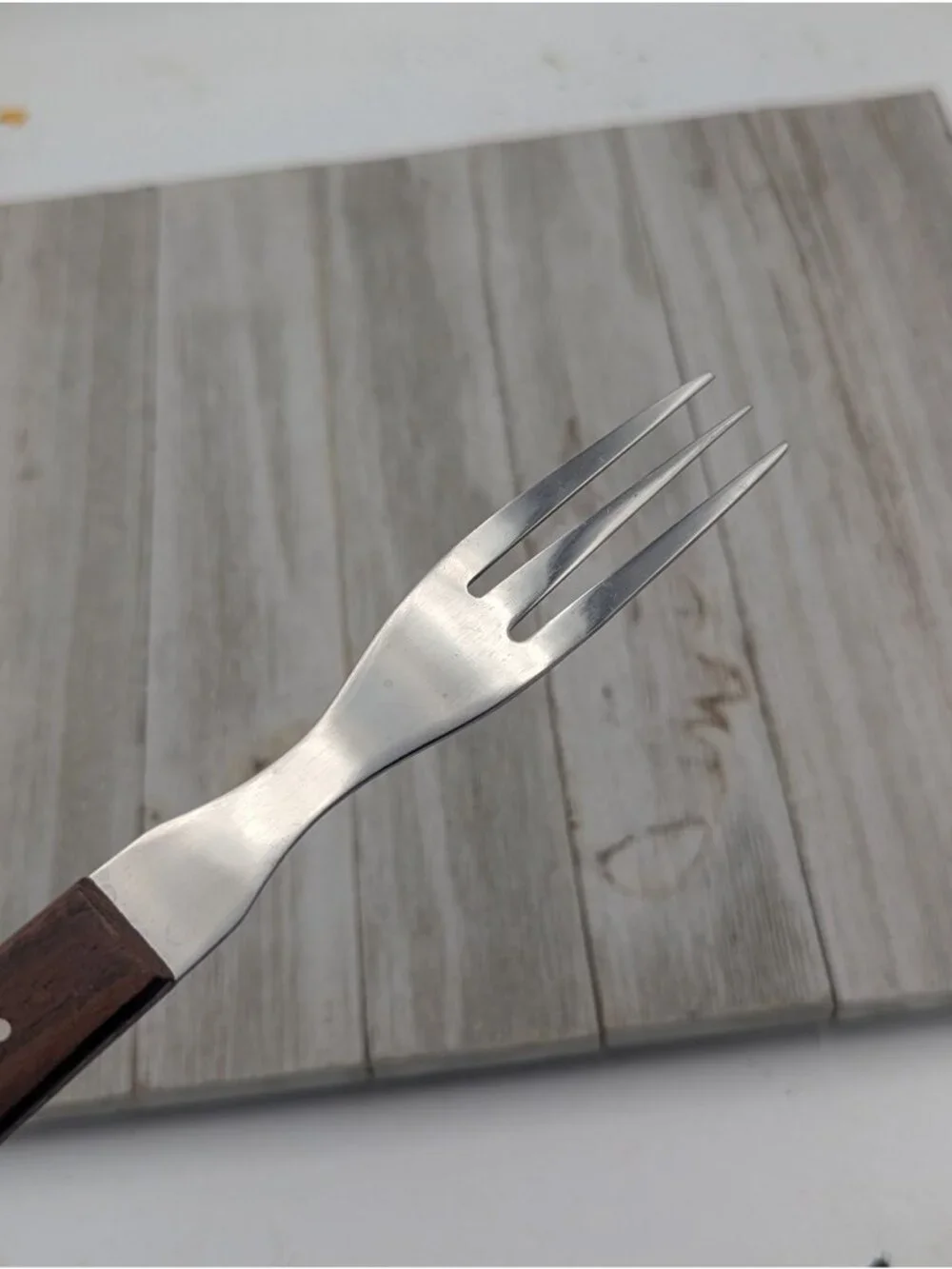 Warco 3 Prong Granny Meat Fork Stainless Steel Japan Advertising Nebraska 9-1/2